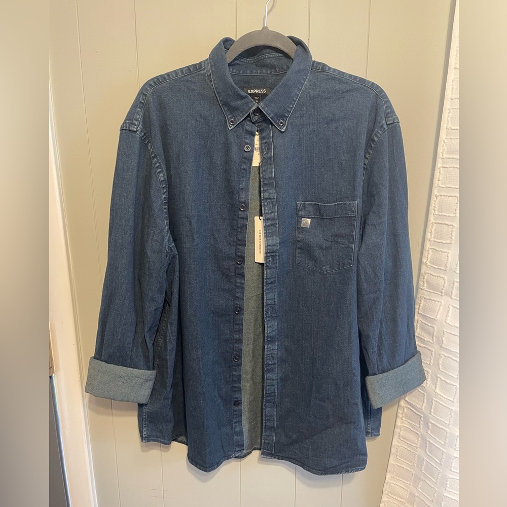 Express Denim Shirt (XL), Dark